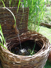 Foto Gartenbrunnen Weide